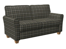 Load image into Gallery viewer, Essentials Heavy Duty Plaid Upholstery Drapery Fabric / Dark Grey White Beige