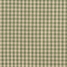 Load image into Gallery viewer, Essentials Heavy Duty Mini Check Upholstery Drapery Fabric / Green Beige