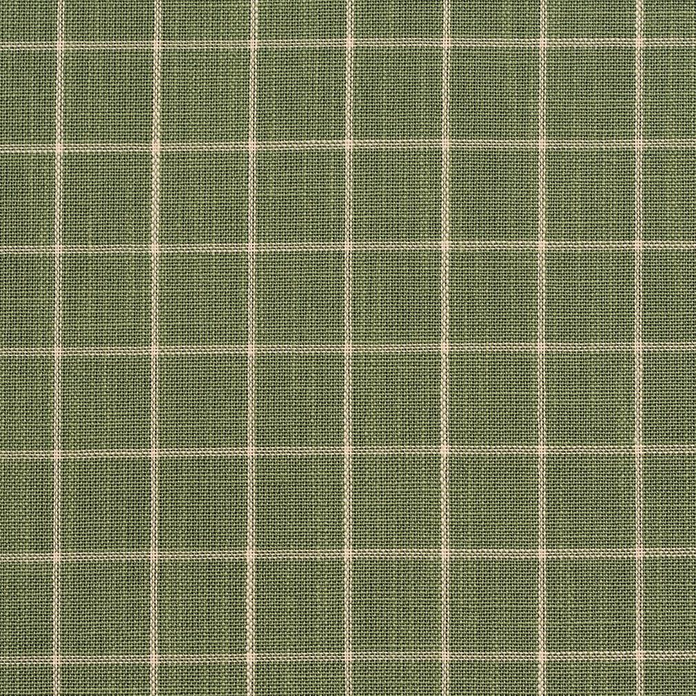 Essentials Heavy Duty Plaid Upholstery Drapery Fabric / Green