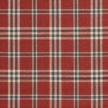 Load image into Gallery viewer, Essentials Heavy Duty Plaid Upholstery Drapery Fabric / Red Gray Beige