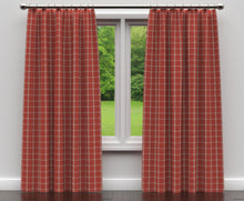 Load image into Gallery viewer, Essentials Heavy Duty Plaid Upholstery Drapery Fabric / Red Gray Beige