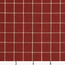 Load image into Gallery viewer, Essentials Heavy Duty Plaid Upholstery Drapery Fabric / Red White