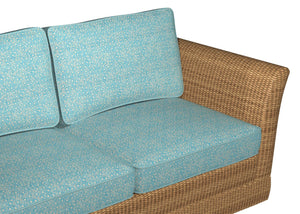 Essentials Outdoor Upholstery Drapery Polka Dot Fabric / Aqua