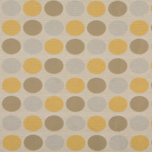 Load image into Gallery viewer, Essentials Outdoor Upholstery Drapery Polka Dot Fabric / Brown Blue Yellow