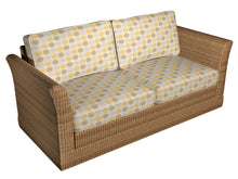 Load image into Gallery viewer, Essentials Outdoor Upholstery Drapery Polka Dot Fabric / Brown Blue Yellow