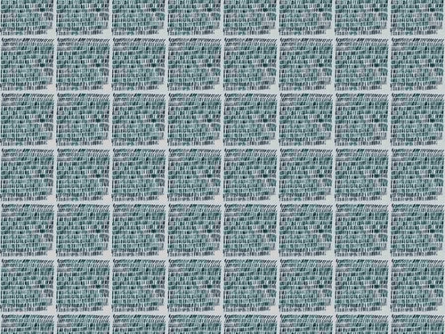 Cotton White Navy Blue Abstract Ethnic Upholstery Drapery Fabric