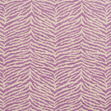 Load image into Gallery viewer, Essentials Chenille Purple White Animal Pattern Zebra Tiger Upholstery Fabric