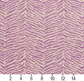 Essentials Chenille Purple White Animal Pattern Zebra Tiger Upholstery Fabric