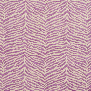 Essentials Chenille Purple White Animal Pattern Zebra Tiger Upholstery Fabric