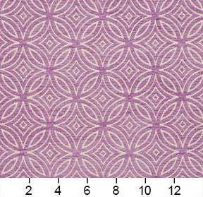Essentials Chenille Purple White Geometric Medallion Upholstery Fabric