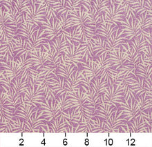 Load image into Gallery viewer, Essentials Chenille Purple White Leaf Branches Upholstery Fabric