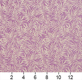 Essentials Chenille Purple White Leaf Branches Upholstery Fabric