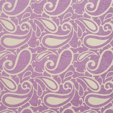 Load image into Gallery viewer, Essentials Chenille Purple White Paisley Upholstery Fabric