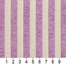 Load image into Gallery viewer, Essentials Chenille Purple White Stripe Upholstery Fabric