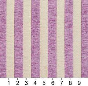 Essentials Chenille Purple White Stripe Upholstery Fabric