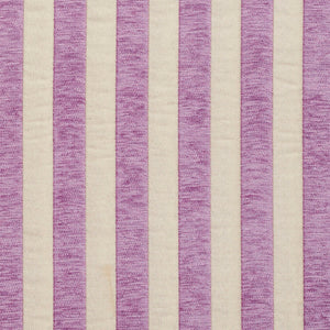 Essentials Chenille Purple White Stripe Upholstery Fabric