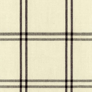 SCHUMACHER LUBERON PLAID FABRIC 55714 / RAVEN