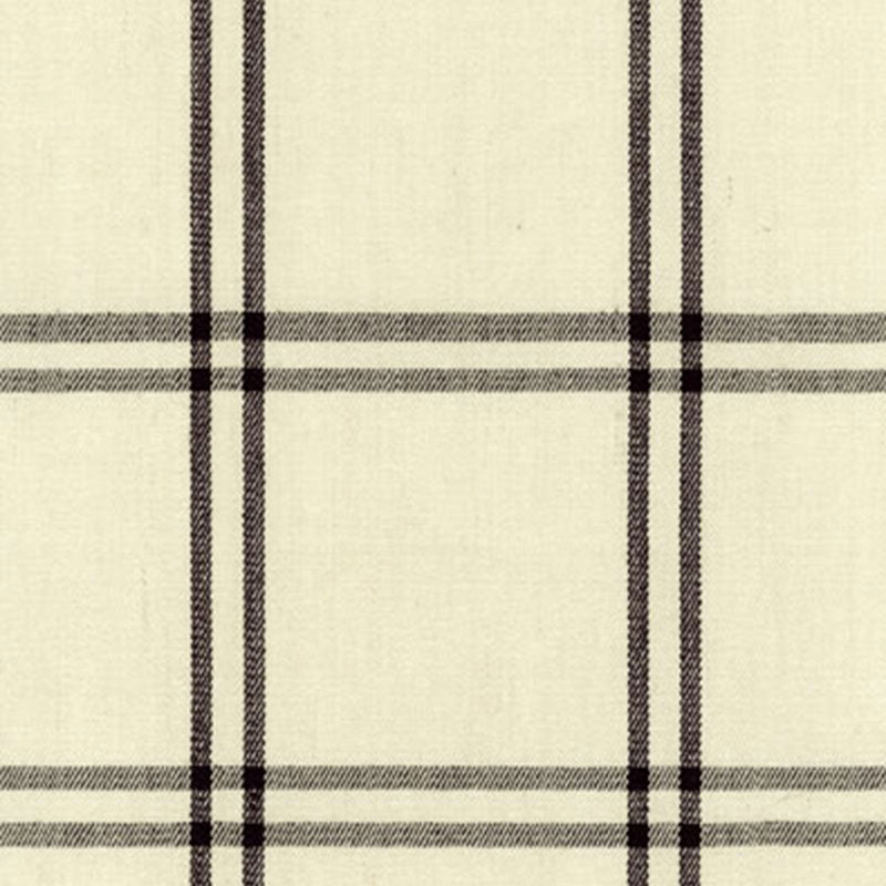 SCHUMACHER LUBERON PLAID FABRIC 55714 / RAVEN