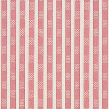 Load image into Gallery viewer, SCHUMACHER BEVERLY STRIPE FABRIC / RED