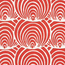 Load image into Gallery viewer, SCHUMACHER CORALLINE FABRIC / RED