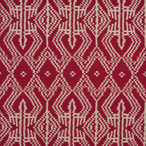 SCHUMACHER ASAKA IKAT FABRIC / RED