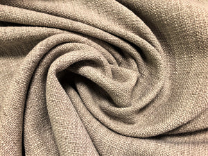 Faux Linen Texture Taupe Beige Rustic Neutral Upholstery Drapery Fabric