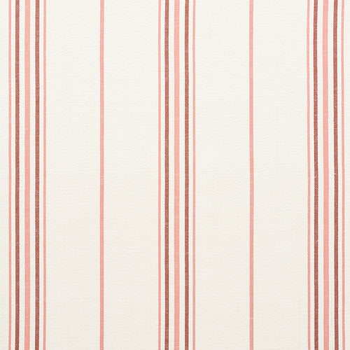 SCHUMACHER SCARSET STRIPE FABRIC / ROSEWOOD