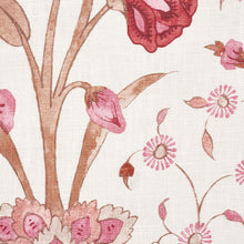 Load image into Gallery viewer, SCHUMACHER KHILANA FLORAL FABRIC / ROSE