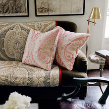 Load image into Gallery viewer, SCHUMACHER PRESTWICK WOOL SATIN FABRIC / ROUGE