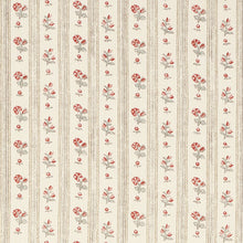 Load image into Gallery viewer, SCHUMACHER CABANON STRIPE FABRIC 175960 / ROUGE