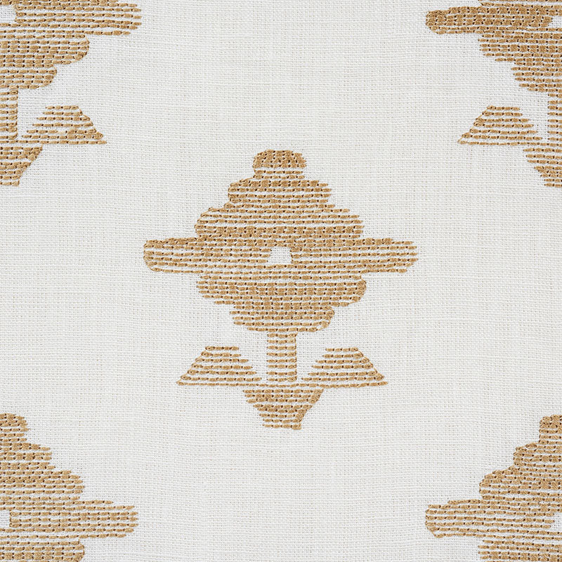 Schumacher Rubia embroidery Fabric Ivory | Fabric Bistro | Columbia ...