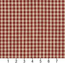 Load image into Gallery viewer, Essentials Red Beige Checkered Upholstery Drapery Fabric / Brick Gingham