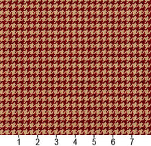 Load image into Gallery viewer, Essentials Red Beige Upholstery Fabric / Port Houndstooth