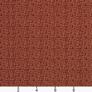 Essentials Heavy Duty Red Beige Upholstery Fabric / Spice