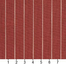 Load image into Gallery viewer, Essentials Red Beige Stripe Upholstery Drapery Fabric / Brick Pinstripe