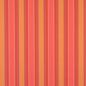 Essentials Outdoor Stain Resistant Upholstery Drapery Fabric Red / Coral Stripe