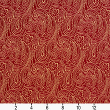 Load image into Gallery viewer, Essentials Heavy Duty Upholstery Fabric Red / Crimson Paisley
