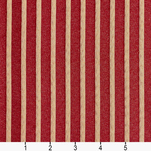 Essentials Heavy Duty Upholstery Fabric Red / Crimson Stripe