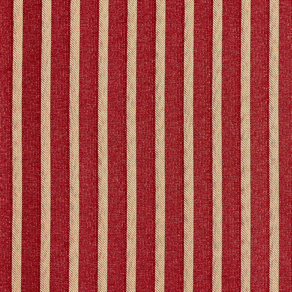 Essentials Heavy Duty Upholstery Fabric Red / Crimson Stripe