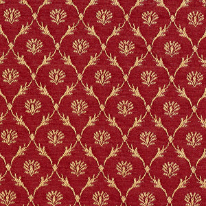 Essentials Heavy Duty Upholstery Fabric Red / Crimson Trellis