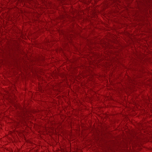 Essentials Velvet Upholstery Fabric / Red Crushed