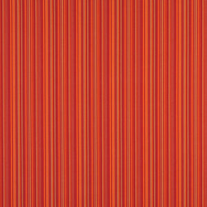 Essentials Outdoor Red Fiesta Orange Stripe Upholstery Fabric