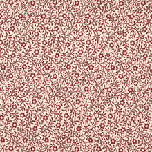 Load image into Gallery viewer, Essentials Floral Drapery Upholstery Fabric Red Ivory / Garnet Trellis