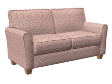 Load image into Gallery viewer, Essentials Floral Drapery Upholstery Fabric Red Ivory / Garnet Trellis