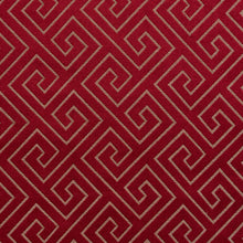 Load image into Gallery viewer, Essentials Heavy Duty Upholstery Drapery Greek Key Fabric Red / Merlot