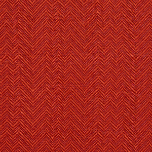 Essentials Crypton Red Orange Chevron Geometric Upholstery Fabric / Paprika