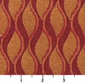 Essentials Mid Century Modern Geometric Upholstery Drapery Fabric Red Orange Trellis / Sangria