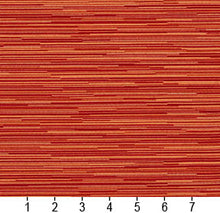 Load image into Gallery viewer, Essentials Heavy Duty Scotchgard Red Orange Yellow Stripe Upholstery Fabric / Papaya