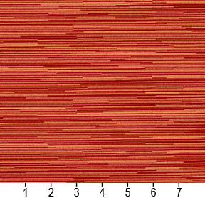 Essentials Heavy Duty Scotchgard Red Orange Yellow Stripe Upholstery Fabric / Papaya
