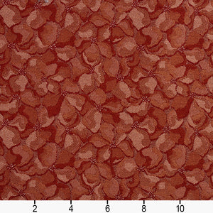 Essentials Heavy Duty Red Pink Floral Petal Upholstery Fabric / Sienna